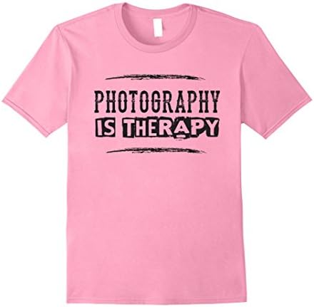 Mens Photography Is Therapy - Funny Photographer Saying T Shirt 2XL Pink