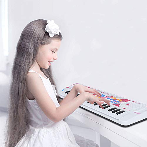 Love&Mini Kids Piano - Portable Electronic Musical Instrument Piano Toy for Toddler Early Learning Educational Keyboard with Microphone - Thumbnail 3