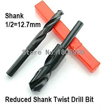 Generic 1PCS 27.0mm 27mm 27 1PCS*27 HSS Reduced Shank Drill Bit Shank Diameter 1/2 inch High Quty