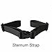 BRONZEMAN Sternum Strap Backpack Chest Harness - Nylon - Adjustable Universal - 6 (Black)