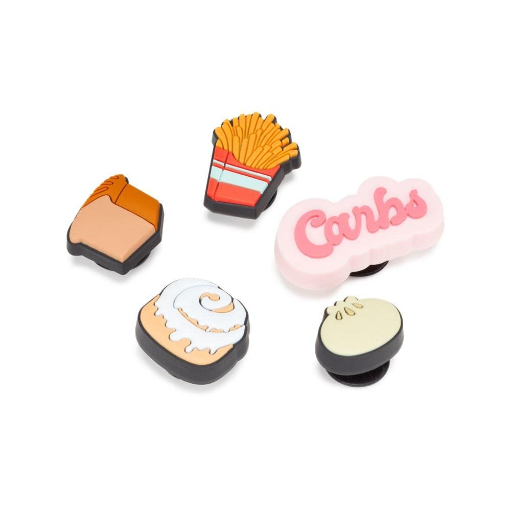 Photo 1 of Crocs Jibbitz 5-Pack Food Shoe Charms | Jibbitz for Crocs, Love Carbs, Small