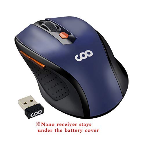 2.4G Wireless Mouse Portable Mobile Optical Mouse with USB Receiver, 5 Adjustable DPI Levels, 6 Buttons for Notebook, PC, Laptop, Computer, MacBook - Royal Blue 2.4G Wireless Mouse Portable Mobile Optical Mouse with USB Receiver, 5 Adjustable DPI Levels, 6 Buttons for Notebook, PC, Laptop, Computer, MacBook - Royal Blue