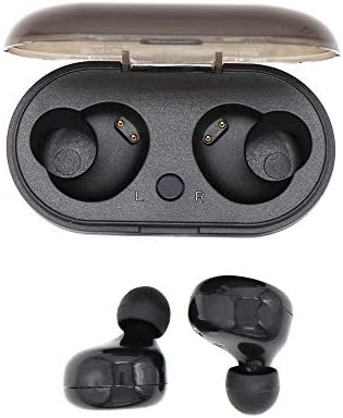 ZoomPods Truly Wireless Bluetooth Headset 5.0 (Newest Technology) Earphones Earbuds Built in Mic for Calling with Mag Charging Case (Black, in The Ear)