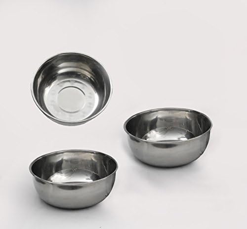 THREE Stainless Steel Utility Bowl Set Spa Equipment Facial Machine TLC-8000Bowl3