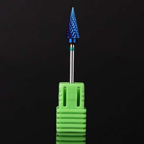 Wondere 1PC Nano Coated Carbide Nail Drill Bit Professional Acrylic/Gel Removal Polishing Tools for Nail Art,High Strength and Durability (Blue) - Thumbnail 2