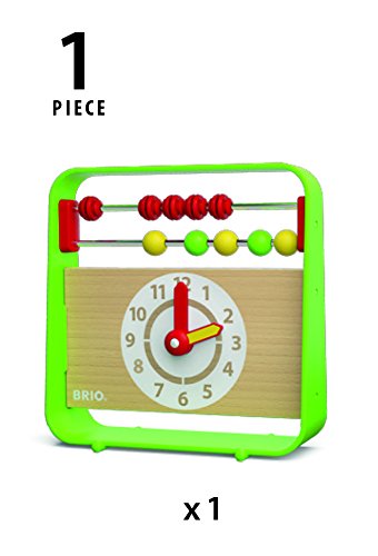BRIO Abacus with Clock Preschool Toy