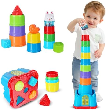 iPlay, iLearn Baby Stacking, Nesting and Sorting Cups, Counting