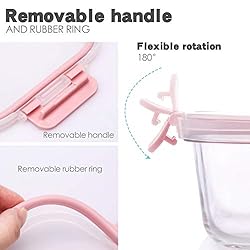 UMEIED 10 Pack Glass Food Storage Containers with