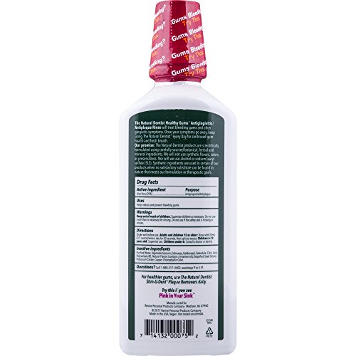 The Natural Dentist Healthy Gums Mouth Wash, Peppermint Twist, 16.9 Ounce Bottle (Pack of 3) - //medicalbooks.filipinodoctors.org