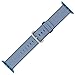 Tentan Woven Nylon Strap Replacement Nylon Band for Apple Watch Band (42mm Navy/Tahoe Blue)