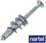 Nartel 50x Metal Self Drilling Plasterboard Cavity Wall Fixings Screws view 2