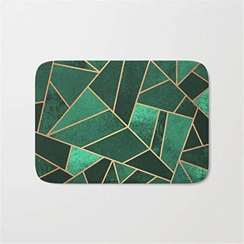 Emerald and Copper Doormat Bath Door Mat (15.7" x 23.6" Inches)