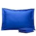 NTBAY Standard Pillow Shams - 2 Pack Brushed Microfiber 20x26 Sham Covers - Super Soft and Cozy, Wrinkle, Fade, Stain Resistant 20x26 Inches Oxford Pillowcases, Royal Blue