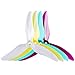 OLSAinny Sudopo GEMFAN Hurricane 51499 5 inch Propellers 3-Blades Props CW CCW 210 220 250 FPV Racing Drone Quadcopter Frame Kit (Clear Blue+Clear Purple+Clear Yellow+Clear)