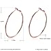 Loop earings , Rose Gold Plated Hoops Earrings For Women girl Not allergies