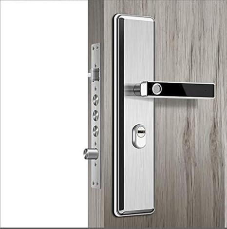 HXYL Elektronisches Smart-Türschloss, Keyless Entry-Touchscreen-Sperrkennwort, Kartenfingerabdruck, Edelstahlgriff