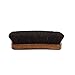 Hanger Project Medium Horsehair Shoe Polishing Brush, Black Bristle