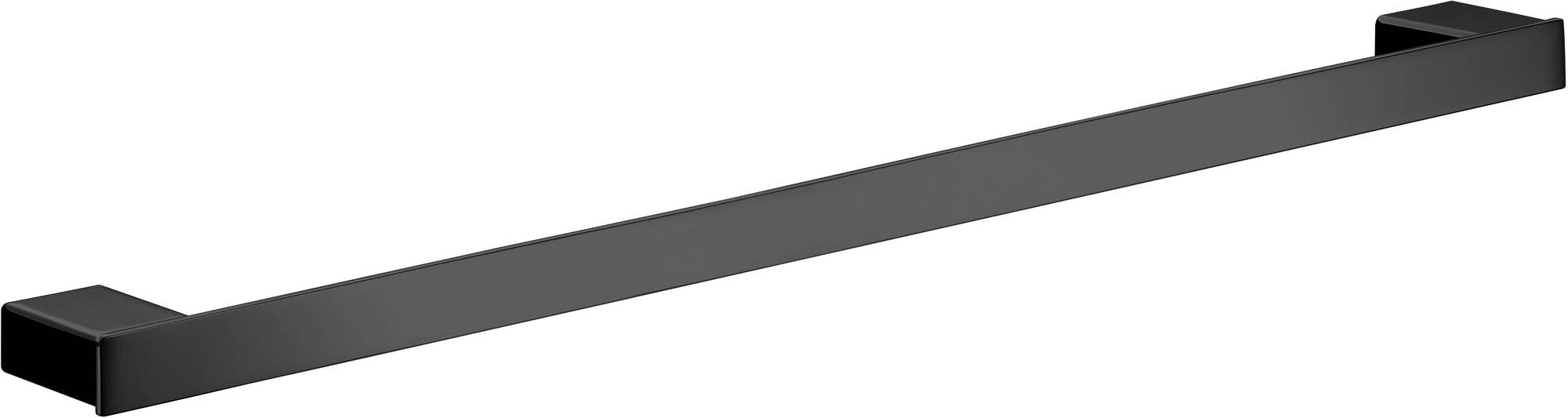 EMCO LOFT Single Arm Towel Rail Fixed 310mm Chrome Black