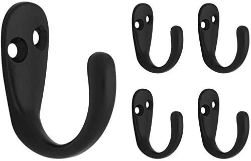 Soqool Stainless Steel Hooks Closet Hanging Hooks Shower Curtain Rings 12 Pack S Shaped Hanger Kitchen/Bathroom/Office Hooks for Hanging a Multitude of Items