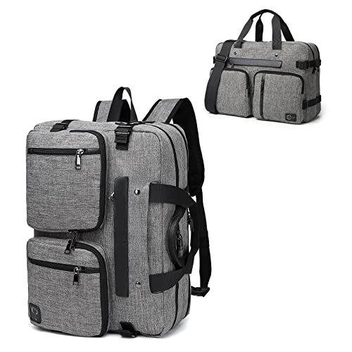seyfocnia Messenger Bag for Men,Convertible in Laptop Backpack