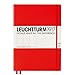 LEUCHTTURM1917 - Notebook Hardcover Master Slim A4+ - 123 Numbered Pages for Writing and Journaling (Red, Dotted)