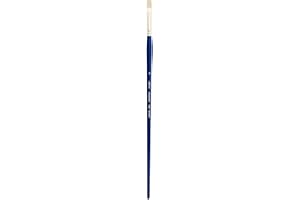Silver Brush Limited 19024 Bristlon Bright Brush for Acrylic and Oil Painting, Size 4, Long Handle
