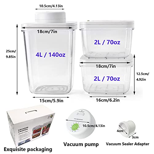 Vacuum Seal Food Storage Container Set，Vacuum Sealer Containers with