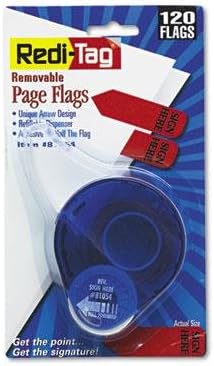 Message Arrow Flag Refills, "Please Sign & Return", Red, 6 Rolls of 120 Flags