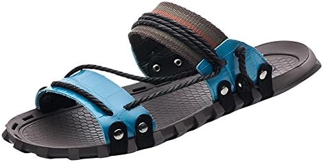 Tortor 1Bacha Men's Leather String Bohemian Open Toe Slippers Boho Sandals