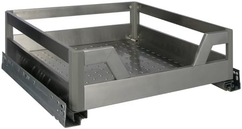 Design Edelstahl Teleskopschublade Softeinzug Schublade Fur 50 Cm Kuchenschranke Amazon De Kuche Haushalt