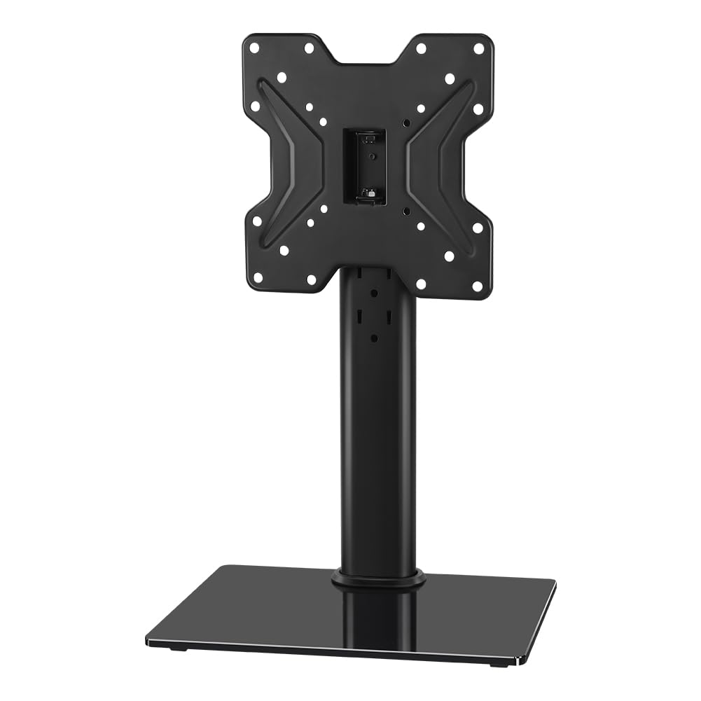 KKTONER Universal TV Stand Base for 13 inch to 43 inch LED TV Table Top TV Mount Stand with Swivel Height Adjustable Hold up 35KG