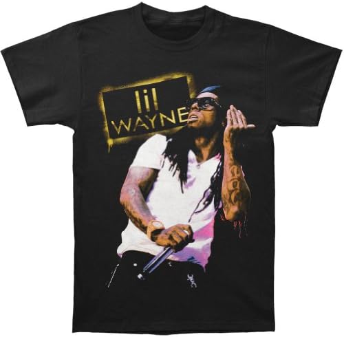 Lil Wayne Men's Tattoo T-shirt Medium Black