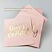 Pink Happy Birthday Cocktail Napkins 100Counts 3ply /5'' Disposable Rose Gold Foil Paper Napkins Perfect for Mother Girls Happy Birthday Party