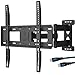 WALI TV Wall Mount Bracket Full Motion Articulating Extend Arm for Most 23-55 inches LED, LCD, OLED Flat Screen TVs up to 99lbs VESA 400x400mm with Tilting for Display (FTM-1), Black
