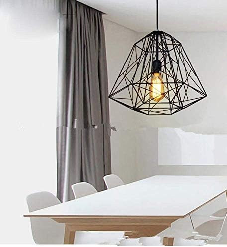 SPA ® Retro Industrial Personality Restaurant Lounge Bar of Small Balcony Irons Diamond Chandelier (Color : -, Size : -)