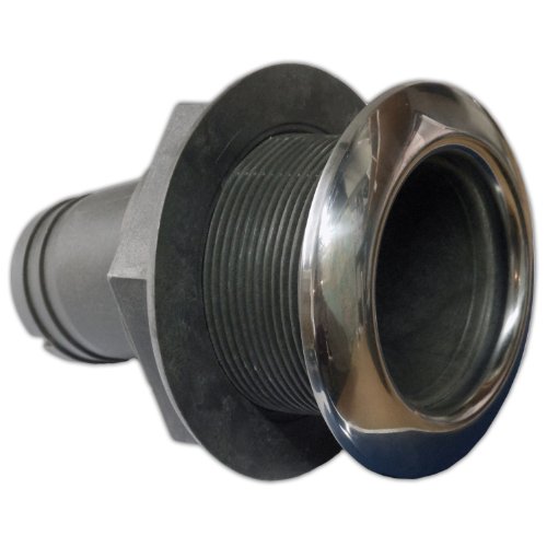 11/2'' Thru Hull Fitting Stainless Steel Covered 15º Degree Five