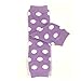 Bowbear Baby 3-Pair Leg Warmers, Pastel Dots in Pink, Aqua, Lavender