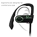 UCero Upgraded BH-02 Bluetooth 4.1 Headphones Wireless Waterproof IPX5 Earhook with Mic and APT-X Secure, Fit for Running, Cycling, Hiking for iPhone 7, 7Plus, Samsung S6 and Other Devices (B-Green)