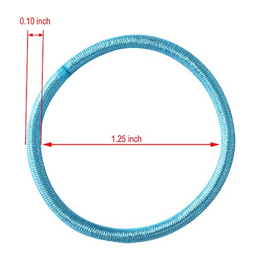 image for Sell on sky Premium 200 PCS Elastic Hair Ties, Multi-color Ouchless Po