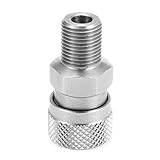 Pukido 1/8 inch BSP Stainless Steel Male Plug Quick