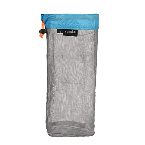Yundxi Mesh Nylon Storage Bag Ultra Stuff Sacks Lightweight Bags Set with Drawstring for Camping Travel Hiking Surviving Outdoor Sports