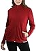 ToBeInStyle Women's Zip High Collar Polar Fleece L.S. Jacket - Burgundy - Small