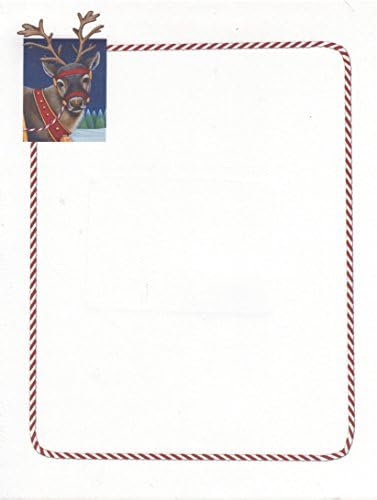 Williamhouse Holiday/Christmas/Decorative Letterhead Printer Paper "Reindeer" 100 Sheets