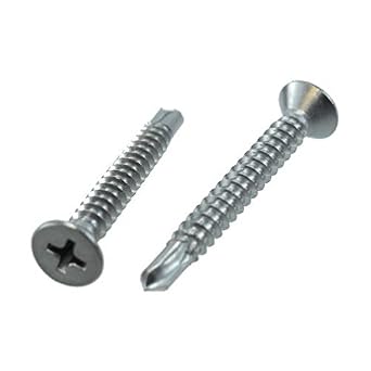12 X 4 Stainless Steel Flat Head Phillips Drill Tap Screws Pack Of 12 Self Drilling Screws Amazon Com Industrial Scientific