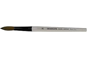 DALER ROWNEY Daler-Rowney Graduate Watercolour Brush, Pony & Synthetic Blend, Short Handle, Round Wash, 26