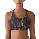 Dutte Lisa Women's Vintage Feather Removable Padded