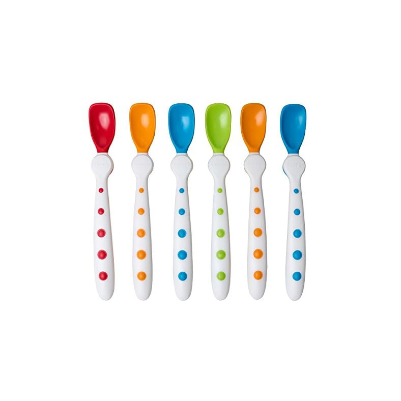 First Essentials by NUK Rest Easy Spoons, Pack of 6 (Color May Vary)
