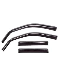 WeatherTech, deflectores para vidrios frontales y traseros de ajuste personalizado para Honda Pilo, color gris oscuro