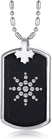 Ha99y Emf Protection Pendant Necklaces for Men Volcanic Lava Scalar Bio Energy Quantum Jewelry Adjustable