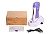 Belle Depilatory Thermostatic Wax Warmer Heater Hair Removal Machine with 150g/5.30oz Water-Soluble Honey Wax Cartridge, Purple